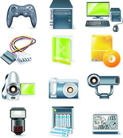 電腦數碼產品矢量圖 數字時代的視覺語言與無限可能